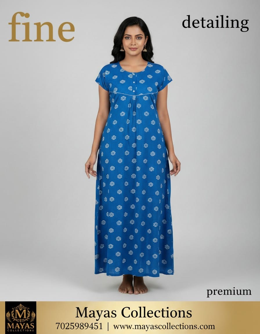 Mayas Premium Piping Nighty